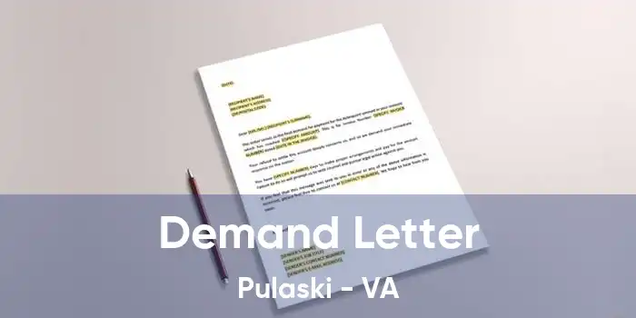 Demand Letter Pulaski - VA