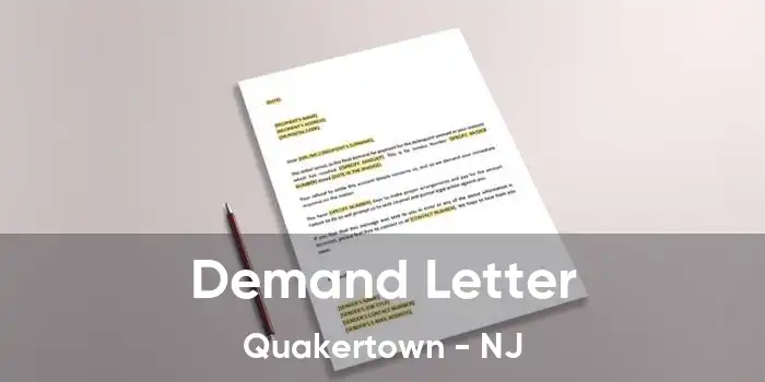  Demand Letter Quakertown - NJ