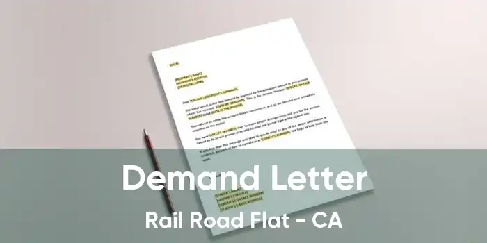 Demand Letter Rail Road Flat - CA