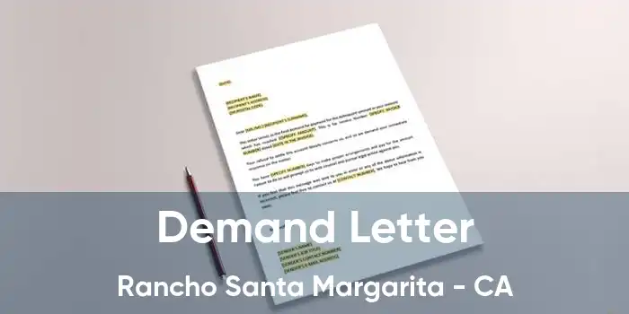  Demand Letter Rancho Santa Margarita - CA