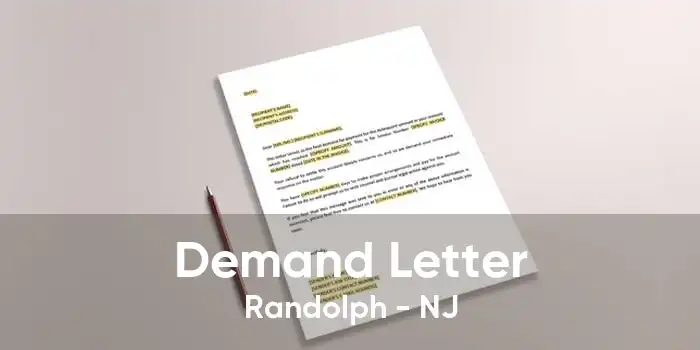 Demand Letter Randolph - NJ