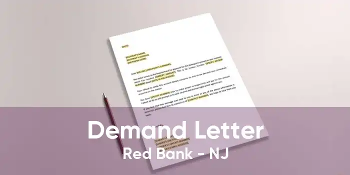 Demand Letter Red Bank - NJ