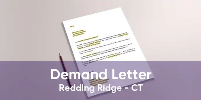 Demand Letter Redding Ridge - CT