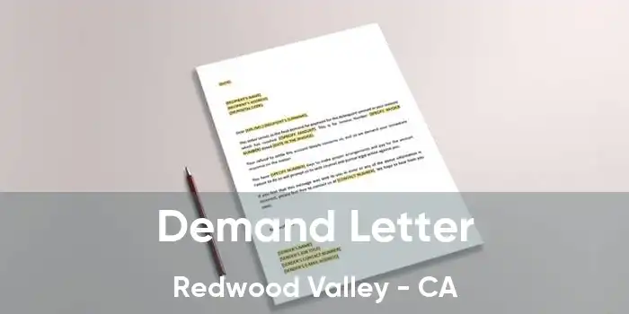 Demand Letter Redwood Valley - CA