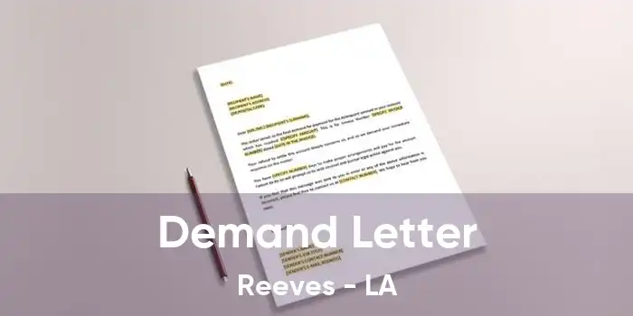  Demand Letter Reeves - LA