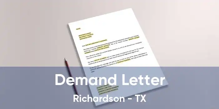 Demand Letter Richardson - TX