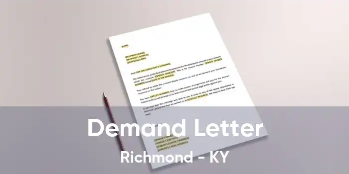 Demand Letter Richmond - KY