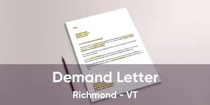 Demand Letter Richmond - VT