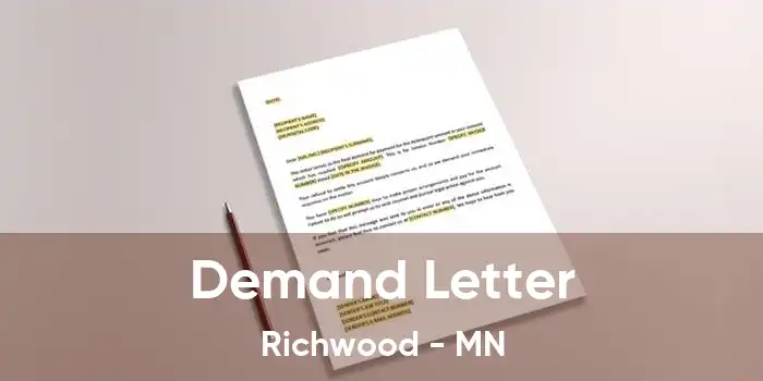 Demand Letter Richwood - MN