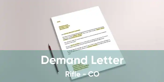 Demand Letter Rifle - CO