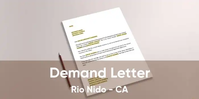  Demand Letter Rio Nido - CA