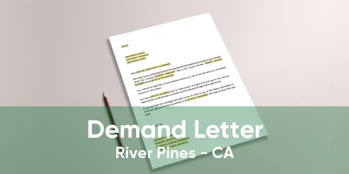 Demand Letter River Pines - CA