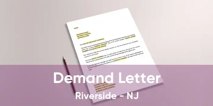 Demand Letter Riverside - NJ