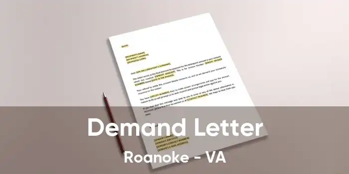  Demand Letter Roanoke - VA