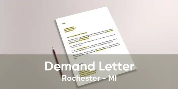 Demand Letter Rochester - MI