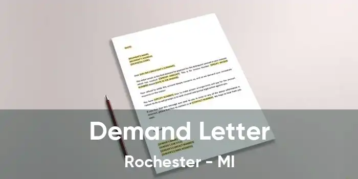 Demand Letter Rochester - MI