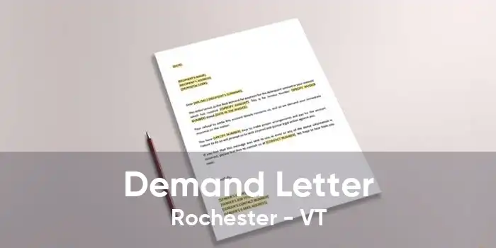 Demand Letter Rochester - VT