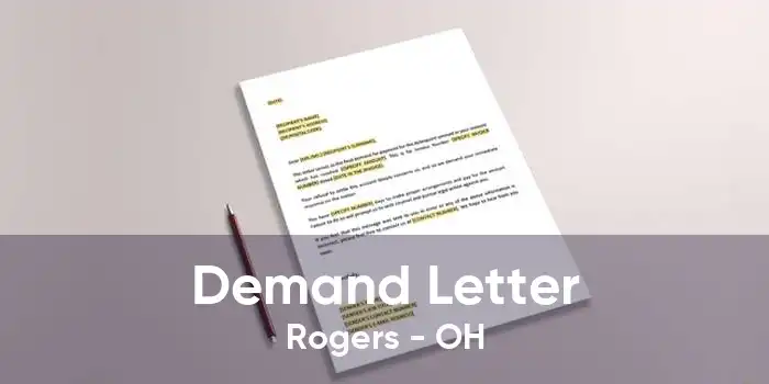 Demand Letter Rogers - OH