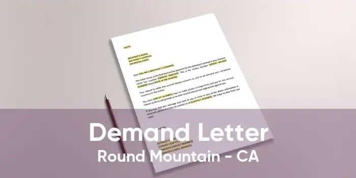 Demand Letter Round Mountain - CA