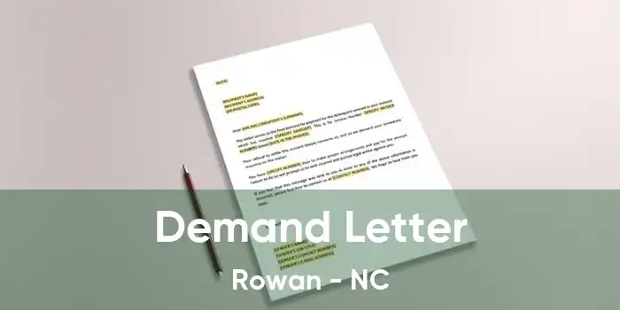  Demand Letter Rowan - NC