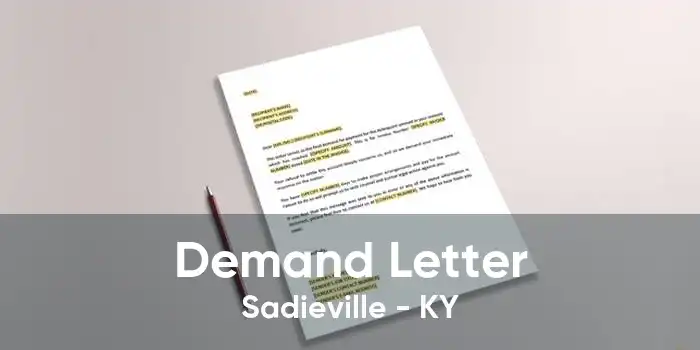 Demand Letter Sadieville - KY