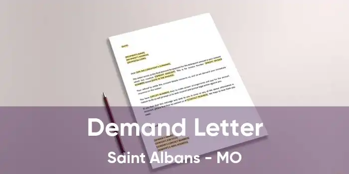 Demand Letter Saint Albans - MO