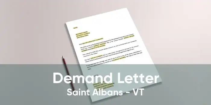 Demand Letter Saint Albans - VT