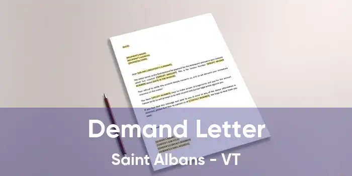 Demand Letter Saint Albans - VT