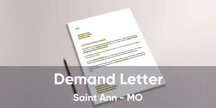 Demand Letter Saint Ann - MO