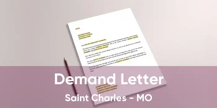  Demand Letter Saint Charles - MO
