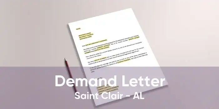 Demand Letter Saint Clair - AL