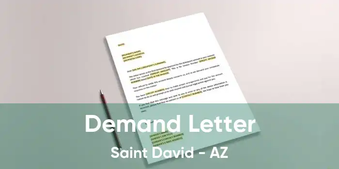 Demand Letter Saint David - AZ