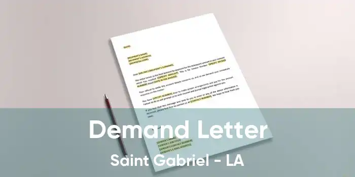  Demand Letter Saint Gabriel - LA
