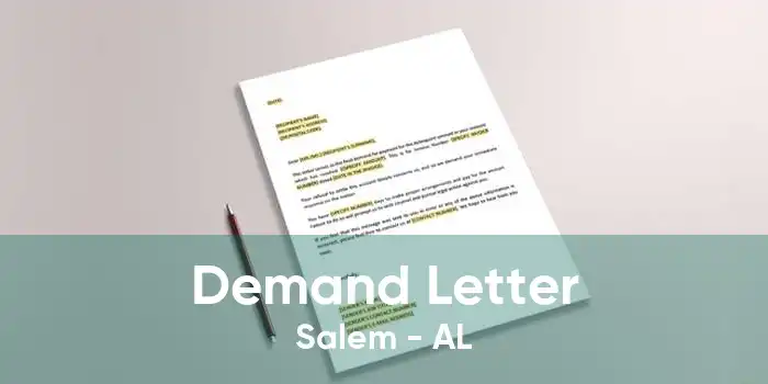 Demand Letter Salem - AL