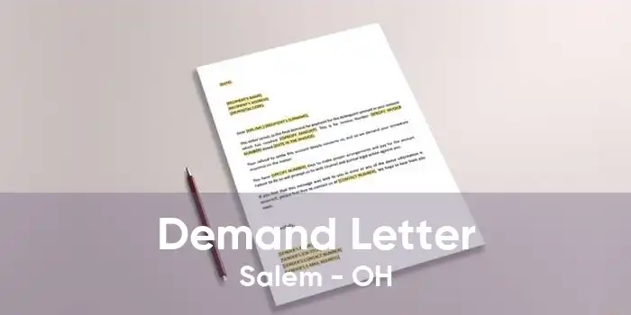 Demand Letter Salem - OH