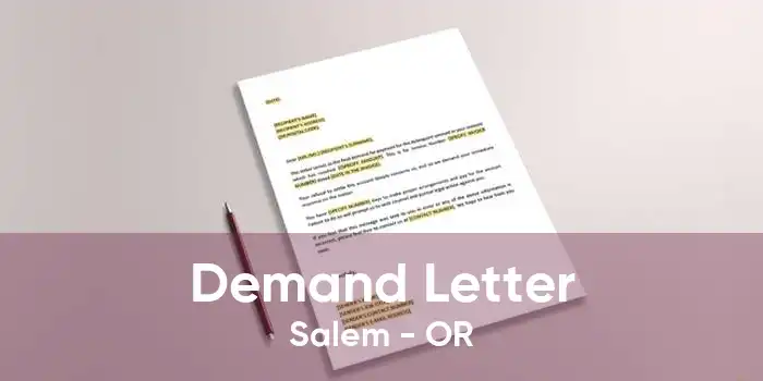 Demand Letter Salem - OR