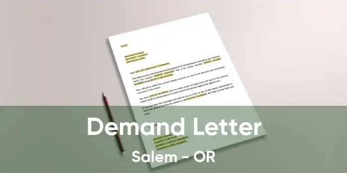 Demand Letter Salem - OR