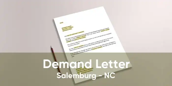Demand Letter Salemburg - NC