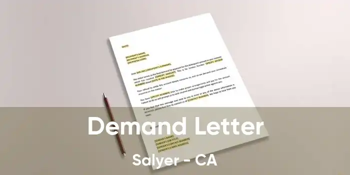 Demand Letter Salyer - CA