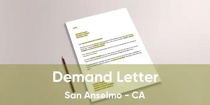 Demand Letter San Anselmo - CA