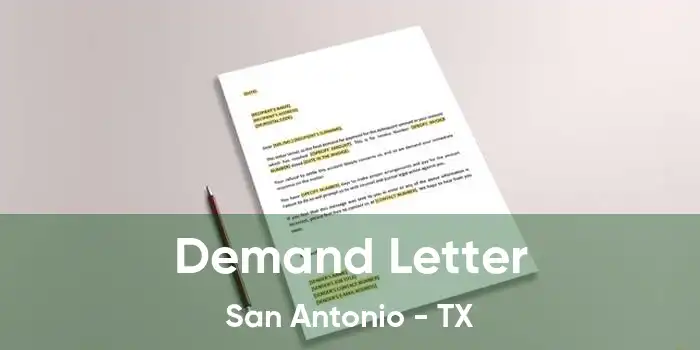 Demand Letter San Antonio - TX