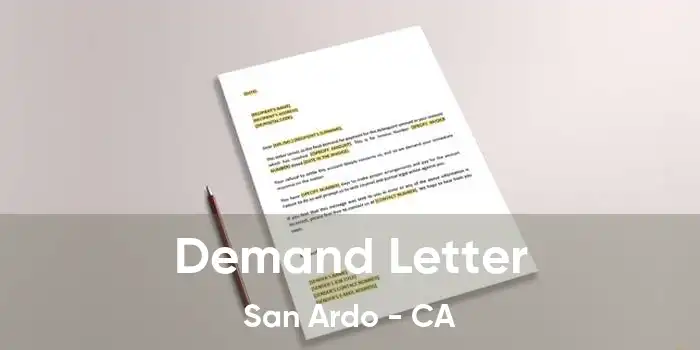 Demand Letter San Ardo - CA