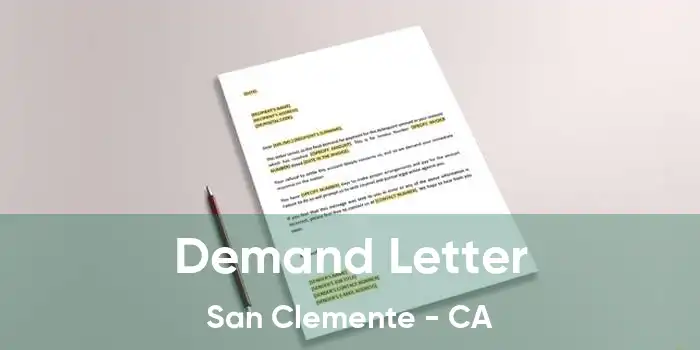 Demand Letter San Clemente - CA