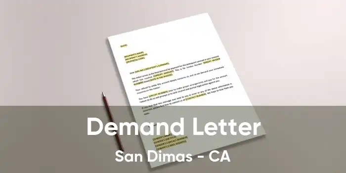 Demand Letter San Dimas - CA