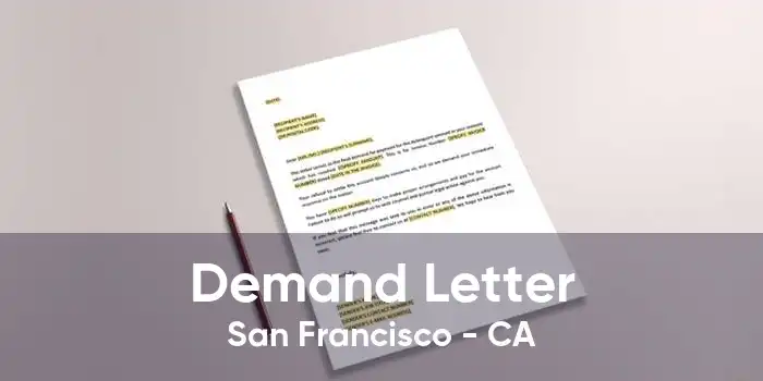 Demand Letter San Francisco - CA