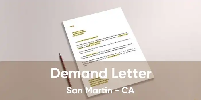 Demand Letter San Martin - CA