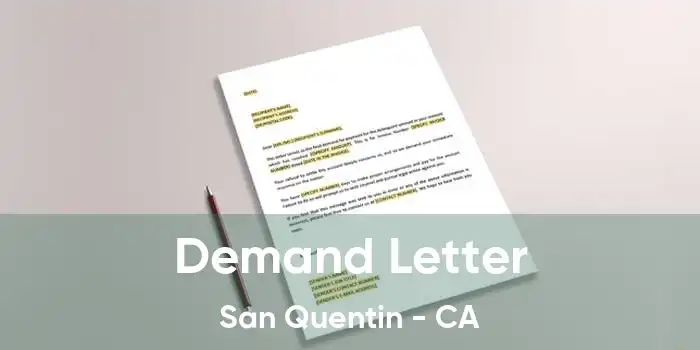 Demand Letter San Quentin - CA