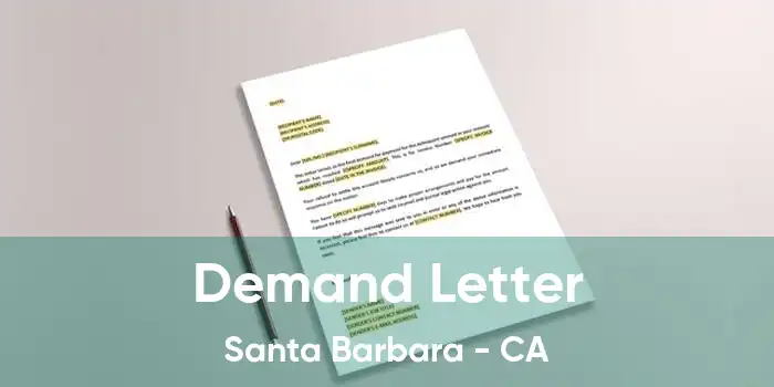 Demand Letter Santa Barbara - CA