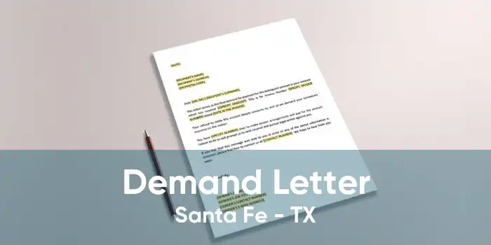 Demand Letter Santa Fe - TX