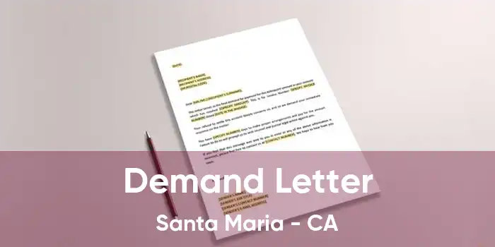 Demand Letter Santa Maria - CA